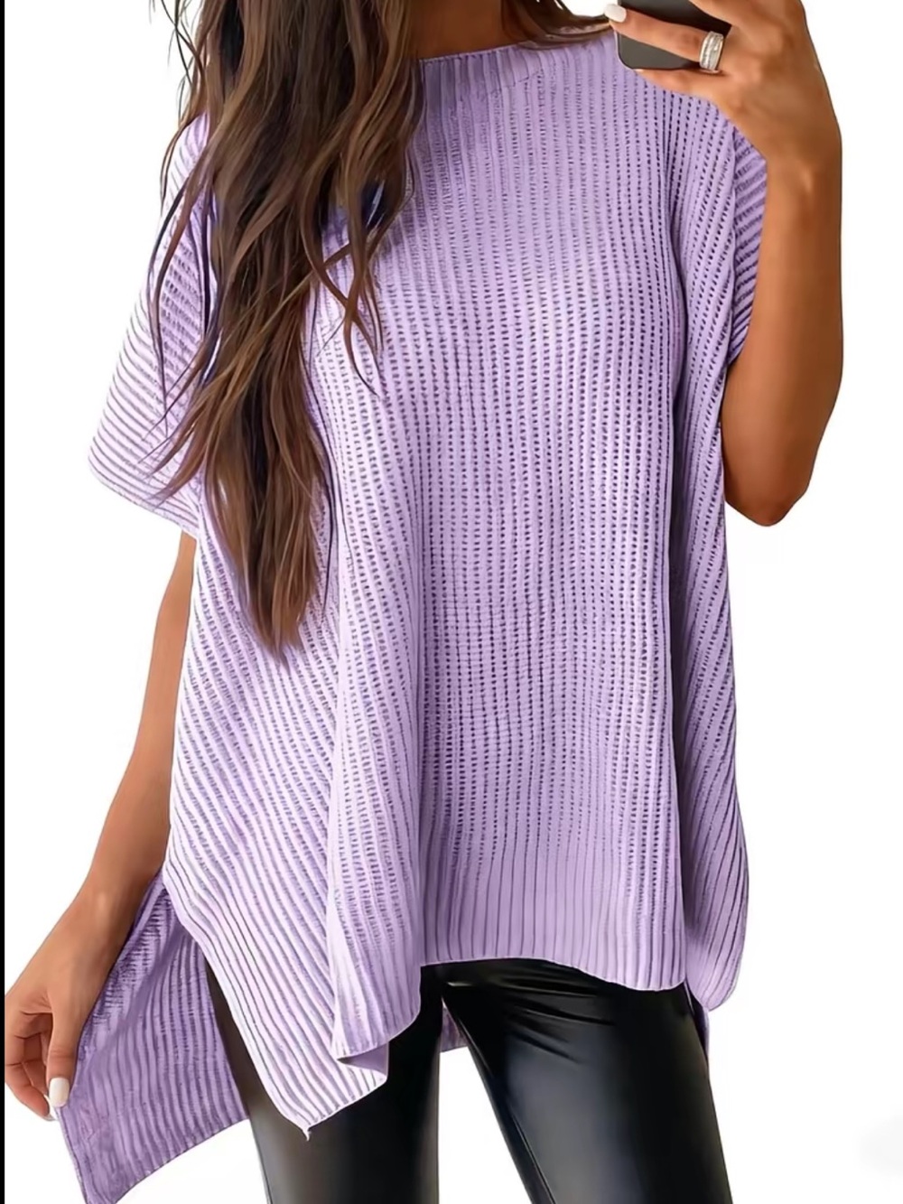 SHEWIN Oversized Light Flowy Sweater